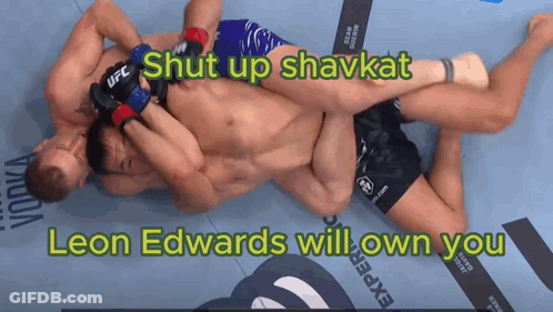 A Ufc Fighter Is Being Pinned Down By Another Man GIF