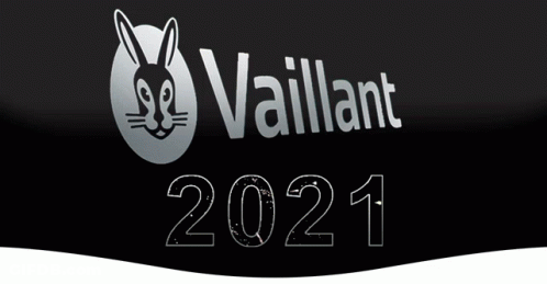 A Vaillant Logo With A Rabbit And The Number 2021 GIF