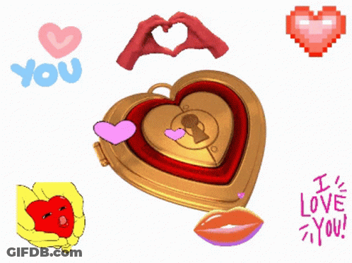 A Valentine 'S Day Greeting Card With Hearts And The Words " Valent Te Amo " GIF