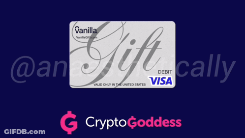 A Vanilla Gift Card With A Visa Logo GIF