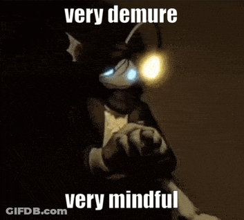 A Very Demure Very Mindful Meme With A Picture Of A Cartoon Character GIF