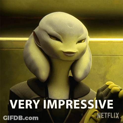 A Very Impressive Netflix Poster With A Yellow Alien GIF