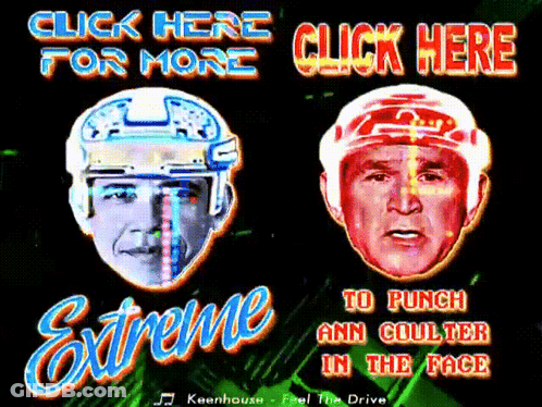 A Video Game Advertisement For Extreme To Punch Ann Coulter GIF