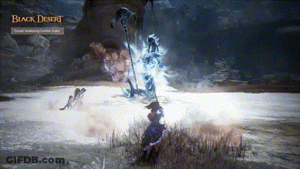 A Video Game Called Black Desert Is Being Played On A Computer Screen GIF