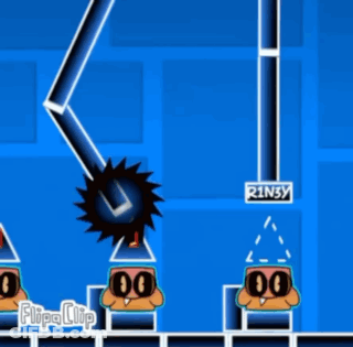 Flipaclip Video Game On Blue Screen GIF