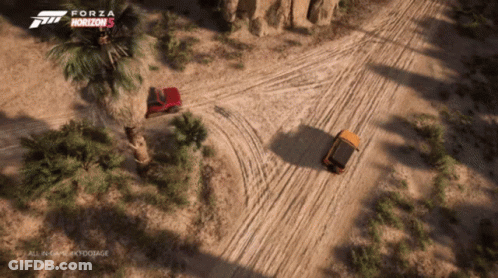 A Video Game Called Forza Horizon 5 Is Shown GIF