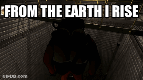 A Video Game Called From The Earth Rise Shows A Scuba Diver In A Dark Room GIF