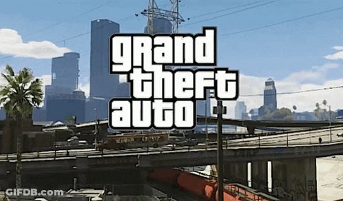A Video Game Called Grand Theft Auto Is Displayed GIF