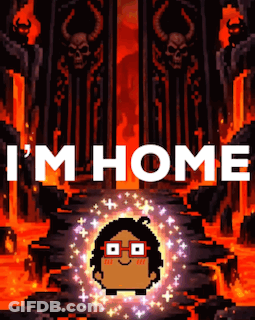 A Video Game Called I 'M Home With A Cartoon Character In The Middle GIF