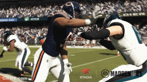 A Video Game Called Madden 21 Is Being Played GIF