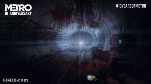 A Video Game Called Metro 10Th Anniversary GIF