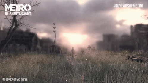A Video Game Called Metro 10Th Anniversary GIF