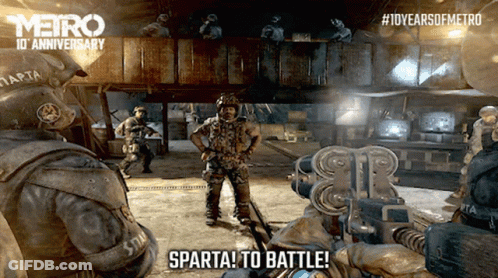 A Video Game Called Metro 10Th Anniversary GIF