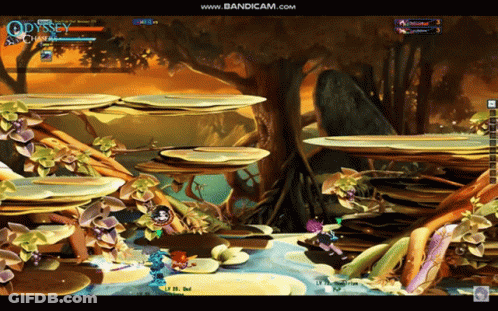 A Video Game Called Odyssey Is Being Played On A Computer Screen GIF