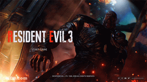 A Video Game Called Resident Evil 3 Starts GIF