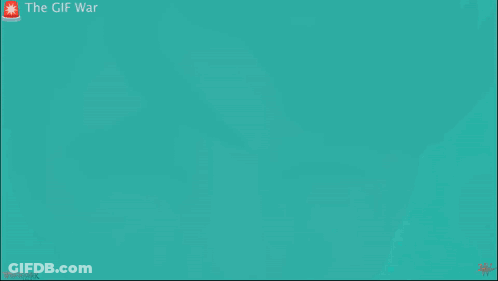 A Video Game Called The Gif War Is Being Played On A Computer GIF