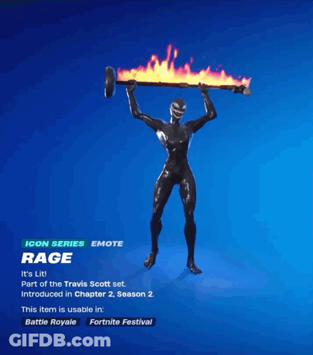 A Video Game Character Holding A Barbell With Fire Coming Out Of It GIF
