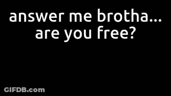 A Video Game Character Is Holding A Staff And Says Answer Me Brotha ... Are You Free GIF