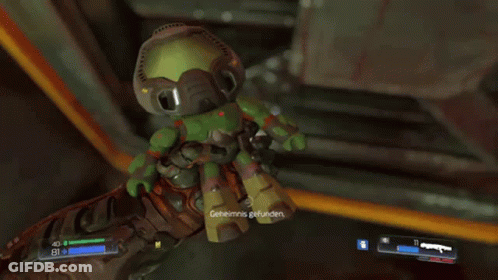 A Video Game Character Is Holding A Stuffed Toy With The Number 81 On It GIF