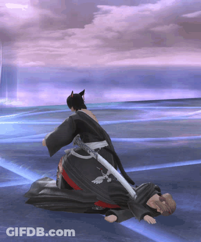 A Video Game Character Is Laying On The Ground GIF