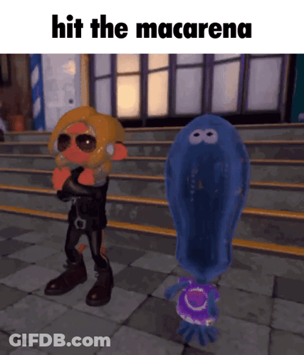Video Game Characters Saying Hit The Macarena GIF