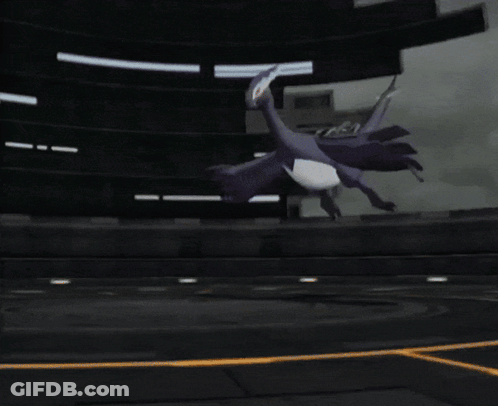 A Video Game Character Is Standing On A Concrete Surface GIF