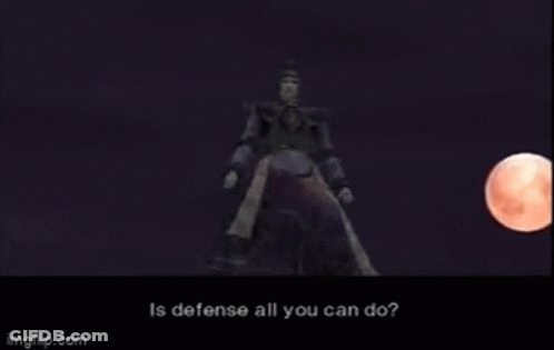 A Video Game Character Is Talking To Another Character And Says Did You Think That I 'D Respond To All Of Your Taunts . GIF