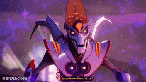 A Video Game Character Is Talking To Emperor Nefarious You GIF
