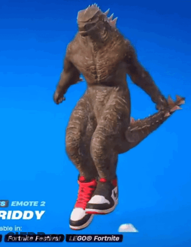 A Video Game Character Is Wearing A Costume And Sneakers GIF