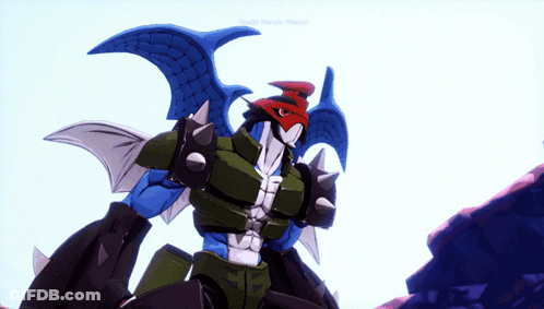 A Video Game Character Named Death Punch Buster GIF