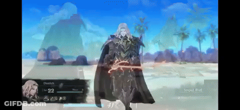 A Video Game Character Named Dietrich Has A Sword GIF