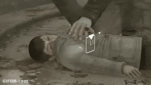 A Video Game Character Named Shaun Is Laying Down GIF