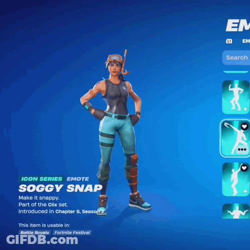 A Video Game Character Named Soggy Snap Is Shown On A Screen GIF