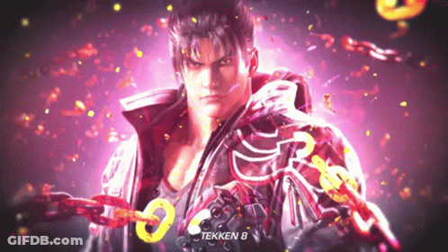 A Video Game Character Named Tekken 8 Is Holding A Chain GIF