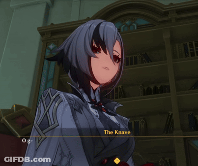 A Video Game Character Named The Knave Is Talking GIF