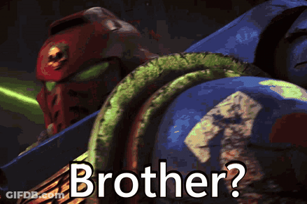A Video Game Character Says Brother In Front Of A Green Snake GIF