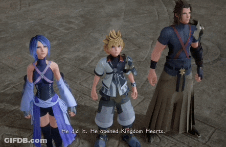 A Video Game Character Says He Did It He Opened Kingdom Hearts .. GIF