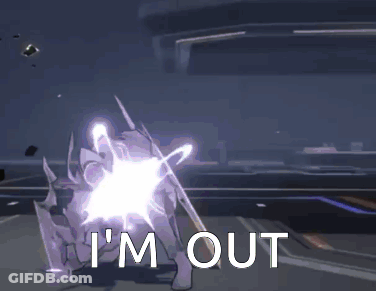 A Video Game Character Says I 'M Out And Has 97 Points GIF