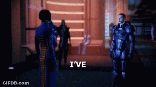 A Video Game Character Says I 'Ve In Front Of A Group Of Soldiers GIF