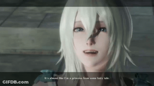 A Video Game Character Says It 'S Almost Like I 'M A Princess From Some Fairytale GIF