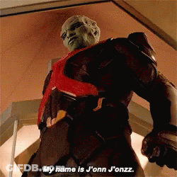 A Video Game Character Says My Name Is J ' Onn J ' Onzz . GIF