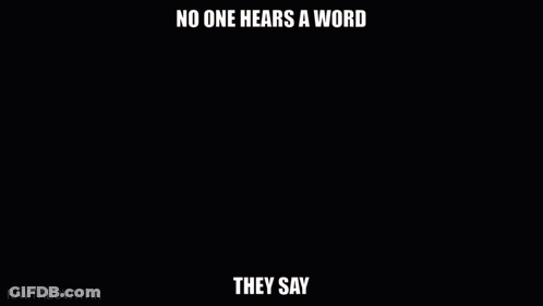 A Video Game Character Says No One Hears A Word GIF