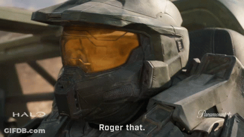 A Video Game Character Says Roger That In A Halo Advertisement GIF