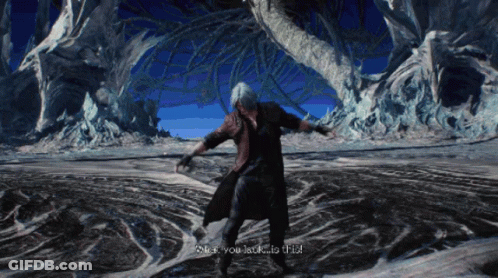 A Video Game Character Says " What You Look Is This " While Dancing GIF