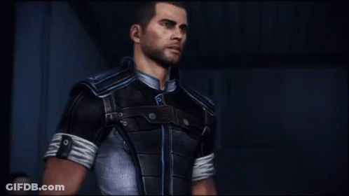 A Video Game Character Says " You Big Stupid Jellyfish " In A Dark Room GIF
