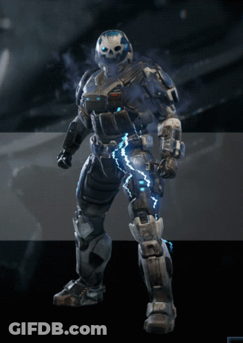 A Video Game Character With A Lightning Bolt Coming Out Of His Arm GIF