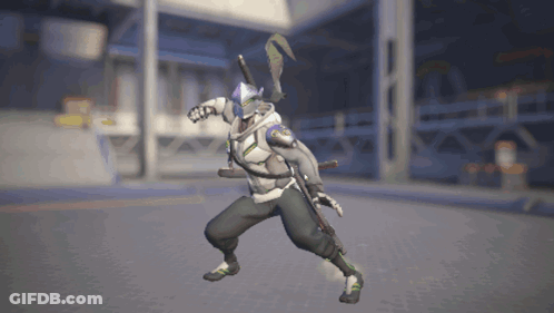 A Video Game Character With A Sword And A Shield GIF