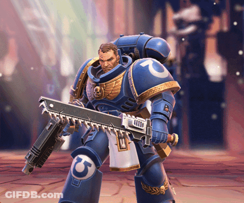 A Video Game Character With The Letter C On His Leg Is Holding A Sword GIF