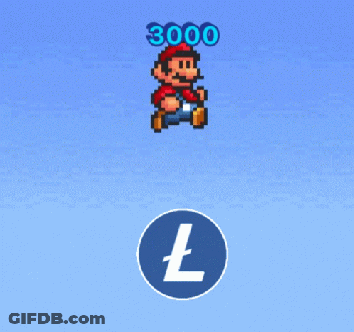 A Video Game Character With The Number 3000 Above Him GIF