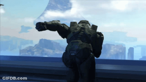 A Video Game Character With The Number X On The Back Of His Pants GIF